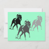 Racepaarden race Kentucky Derby Party Invitation Kaart (Voorkant)