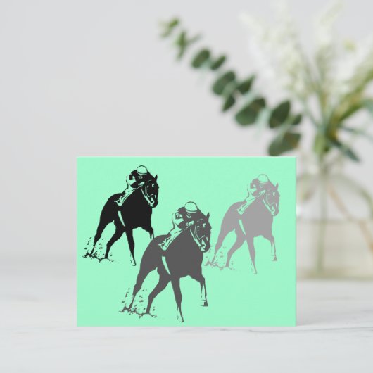 Racepaarden race Kentucky Derby Party Invitation Kaart (Staand voorkant)