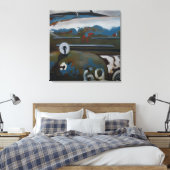 Racer #69 canvas afdruk (Insitu (Slaapkamer))