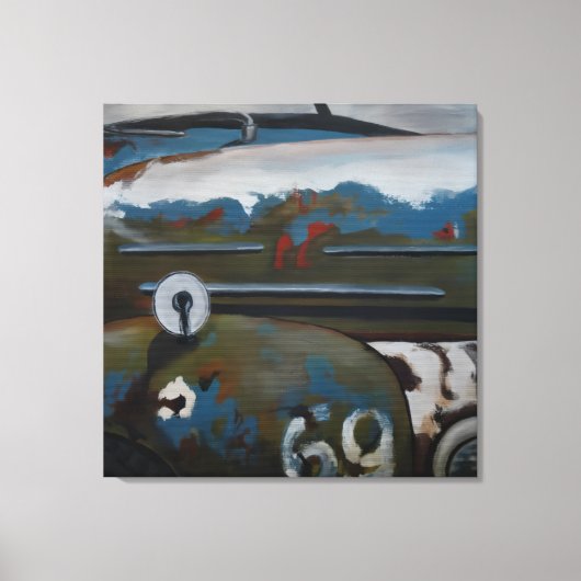 Racer #69 canvas afdruk (Voorkant)
