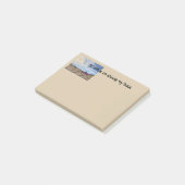 Racer auto truck naar de bergen woestijn post-it® notes (Schuin)