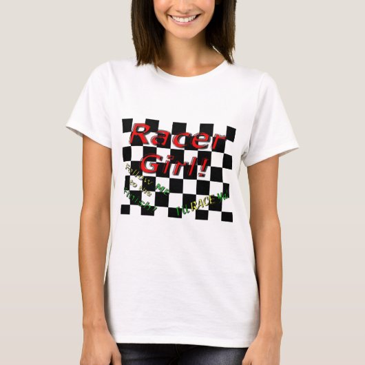 RACER GIRL T-SHIRT (Voorkant)