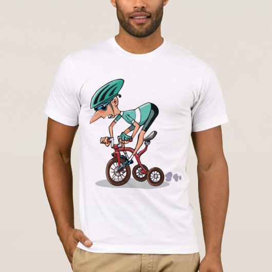 Racer op driewieler Mannen T-shirt (Voorkant)
