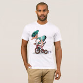 Racer op driewieler Mannen T-shirt (Voorkant volledig)