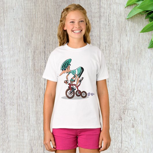 Racer op driewieler meisjes T-shirt