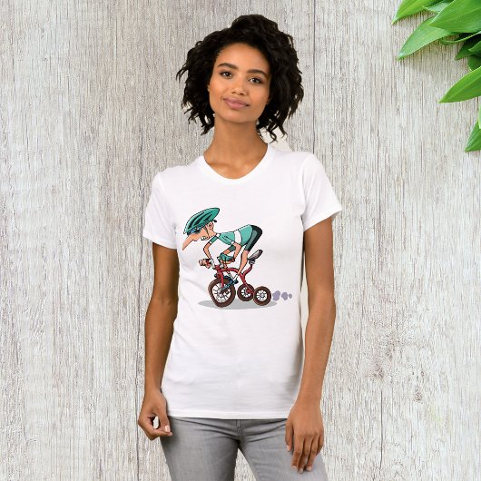 Racer op driewieler vrouwen T-shirt