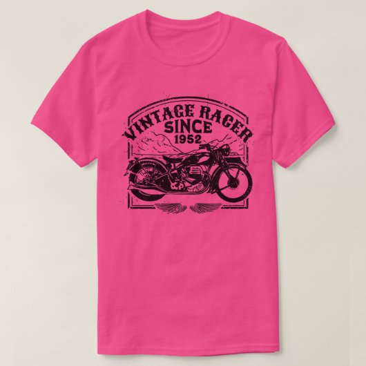  racer sinds 1952, motorfietsenmotor t-shirt (Design voorkant)