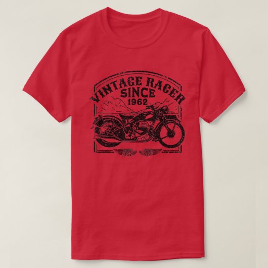  racer sinds 1962, motorfietsenmotor t-shirt (Design voorkant)
