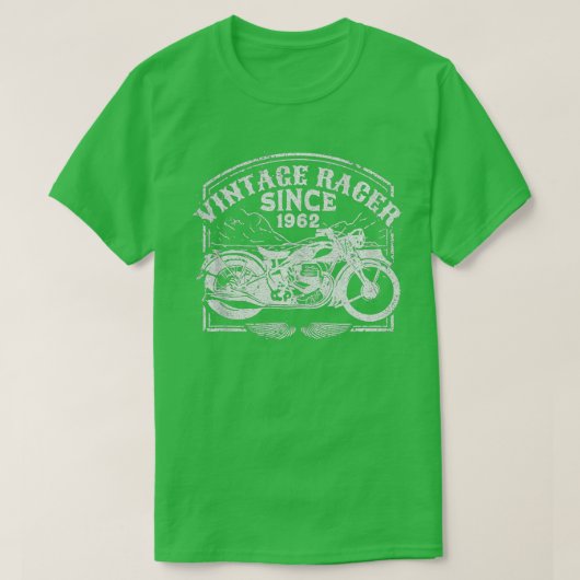  racer sinds 1962, motorfietsenmotor t-shirt (Design voorkant)