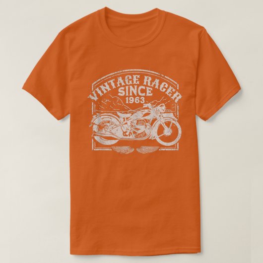  racer sinds 1963, motorfietsenmotor t-shirt (Design voorkant)