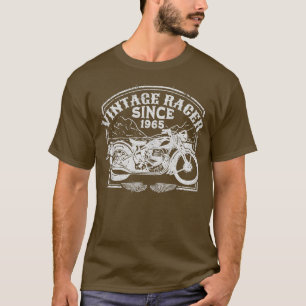  racer sinds 1965, motorfietsenmotor met oprolmech t-shirt