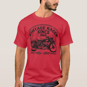  racer sinds 1965, motorfietsenmotor met oprolmech t-shirt