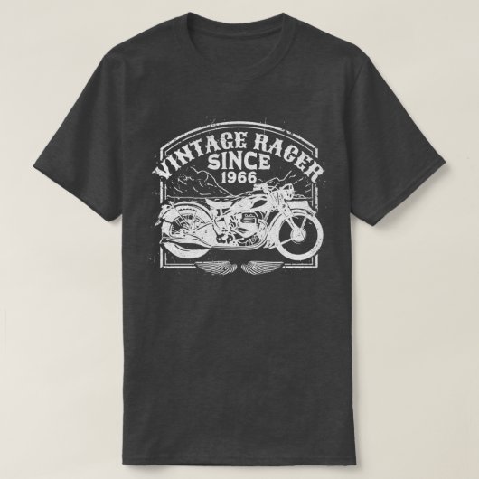  racer sinds 1966, motorfietsenmotor t-shirt (Design voorkant)