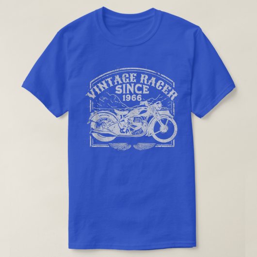  racer sinds 1966, motorfietsenmotor t-shirt (Design voorkant)
