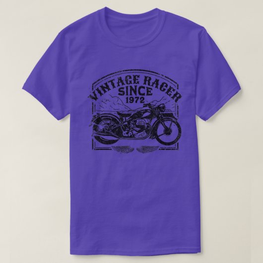  racer sinds 1972, motorfietsenmotor t-shirt (Design voorkant)