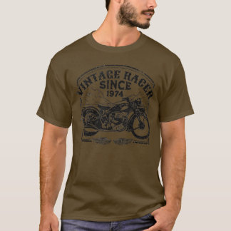  racer sinds 1974: motorfietsenmotor t-shirt