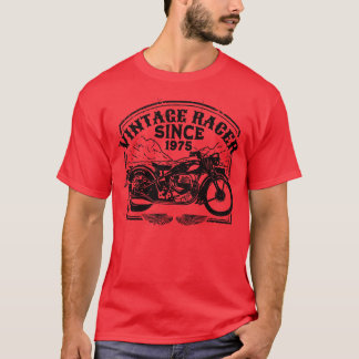  racer sinds 1975, motorfietsenmotor met oprolmech t-shirt