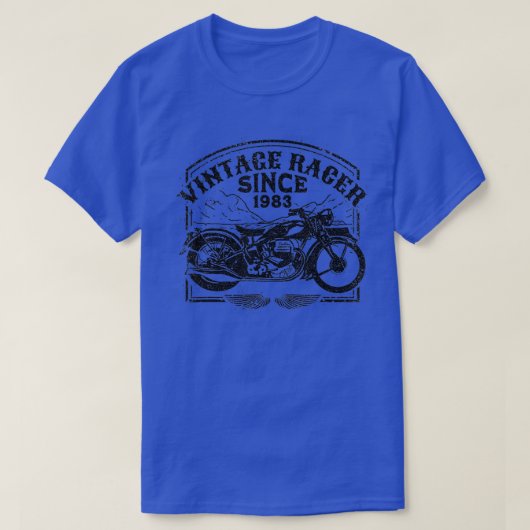 racer sinds 1983, motorfietsenmotor t-shirt (Design voorkant)