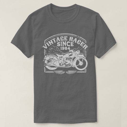 racer sinds 1984, motorfietsenmotor t-shirt (Design voorkant)