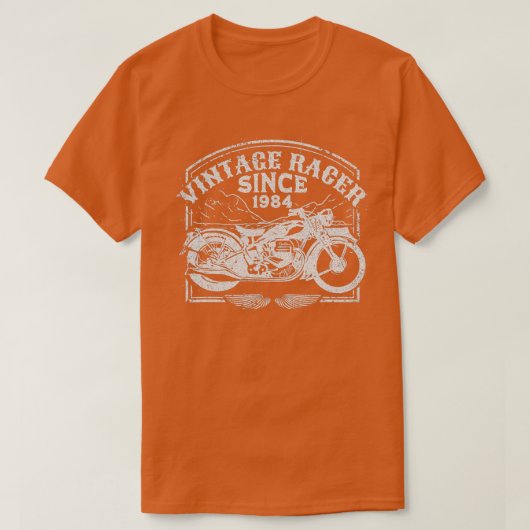  racer sinds 1984, motorfietsenmotor t-shirt (Design voorkant)