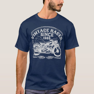  racer sinds 1985, motorfietsenmotor t-shirt