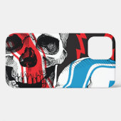 Racer Skull: naadloze rebellie. Case-Mate iPhone Case (Achterkant (horizontaal))