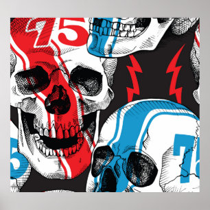 Racer Skull: naadloze rebellie. Poster