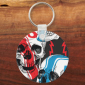 Racer Skull: naadloze rebellie. Sleutelhanger (Achterkant)