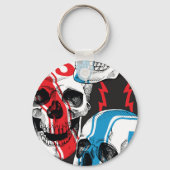 Racer Skull: naadloze rebellie. Sleutelhanger (Achterkant)