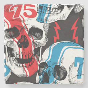 Racer Skull: naadloze rebellie. Stenen Onderzetter
