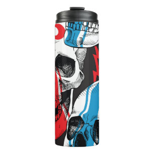 Racer Skull:  naadloze rebellie. Thermosbeker