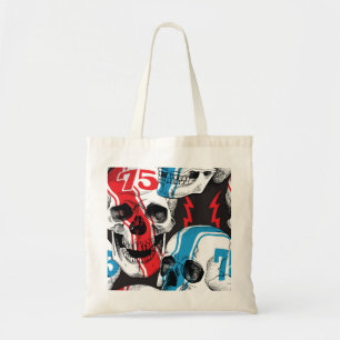 Racer Skull: naadloze rebellie. Tote Bag