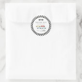 Racer Verjaardag Bedankt Stickers (Tas)
