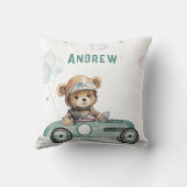 Racerauto Babybeer Kussen (Achterkant)