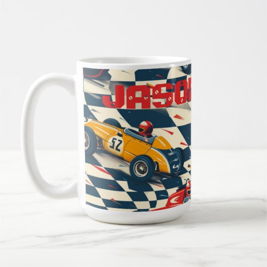 Racerauto-thema koffiemok (Links)