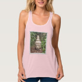 Racerback buddah afbeelding yoga top (Voorkant)