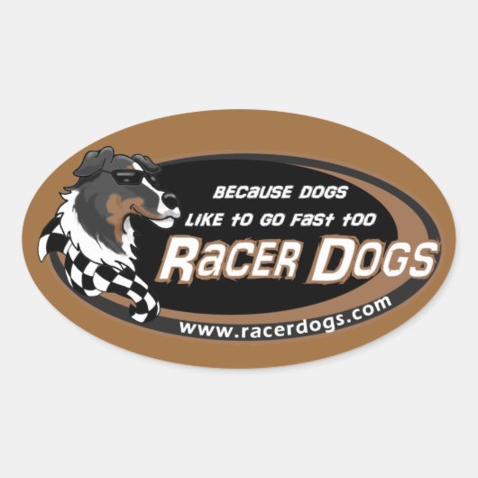 RacerDogs Originele Logo stickers (Voorkant)