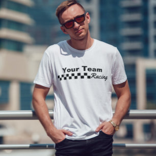 Racerenteam Gecontroleerde vlag T-shirt