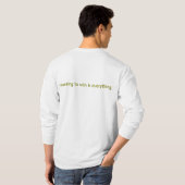 Racergirl: "Willen winnen is alles" T-shirt (Achterkant volledig)