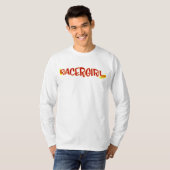 Racergirl: "Willen winnen is alles" T-shirt (Voorkant volledig)