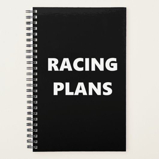 Raceringspanner Sportthema Racerplannen Planner (Voorkant)