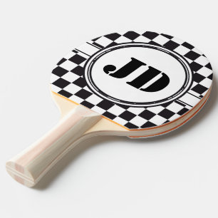 Raceringspatroon + achtergrondkleur en tekst tafeltennisbatje