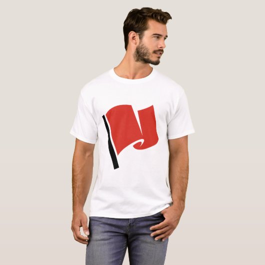 Raceringsvlag Rood T-shirt (Voorkant volledig)