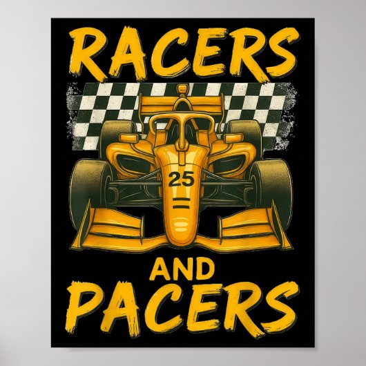 Racers en Pacers  Poster (Voorkant)