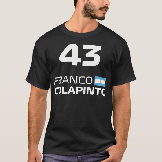 Races Formule Racing Franco Colapinto T-shirt (Voorkant)