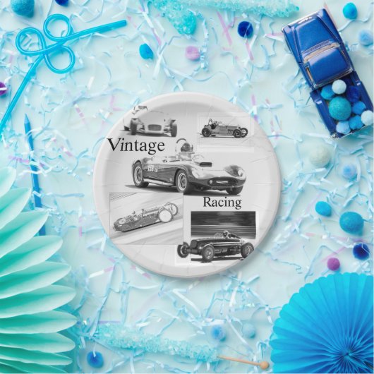  races papieren bordje (Feest)