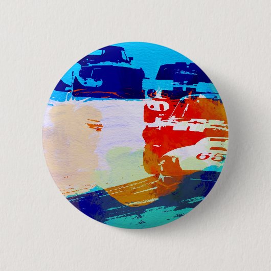 races ronde button 5,7 cm (Voorkant)