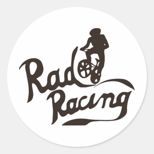 races ronde sticker (Voorkant)