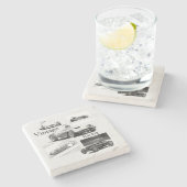  races stenen onderzetter (Zijkant)