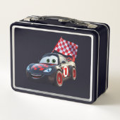 Racesauto Rood & Zwart Kinderen Foto School  (Achterkant)